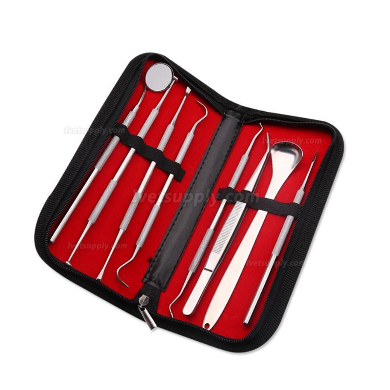 8 Pcs/set Pet Teeth Cleaning Tools Dogs Cats Tartar Stones Remover Dental Scraper Animal Tooth Care Tool Set